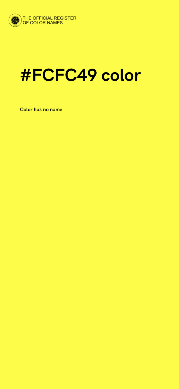 #FCFC49 color image