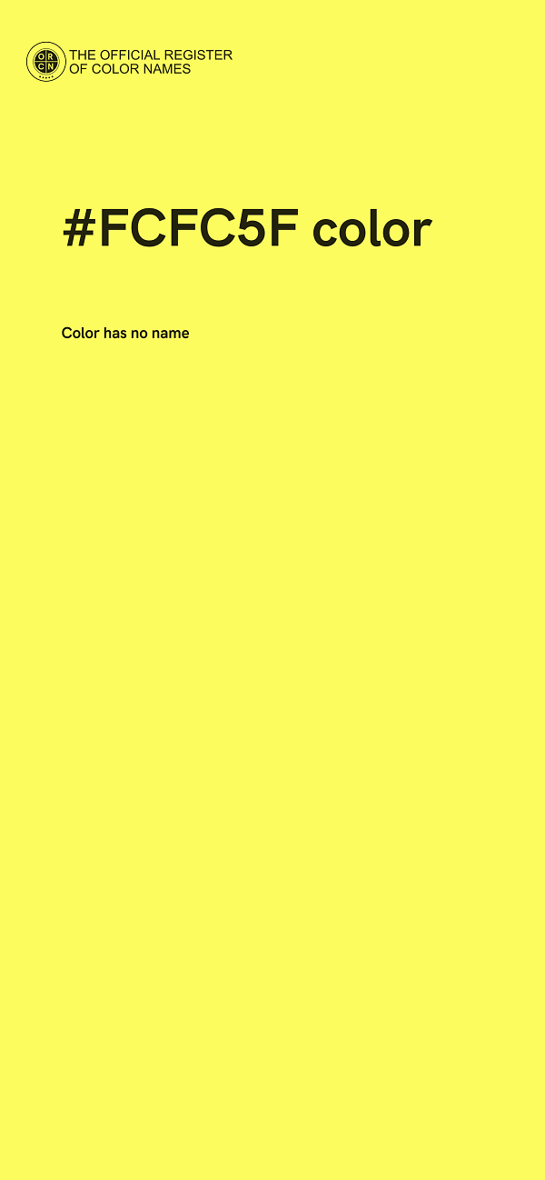 #FCFC5F color image