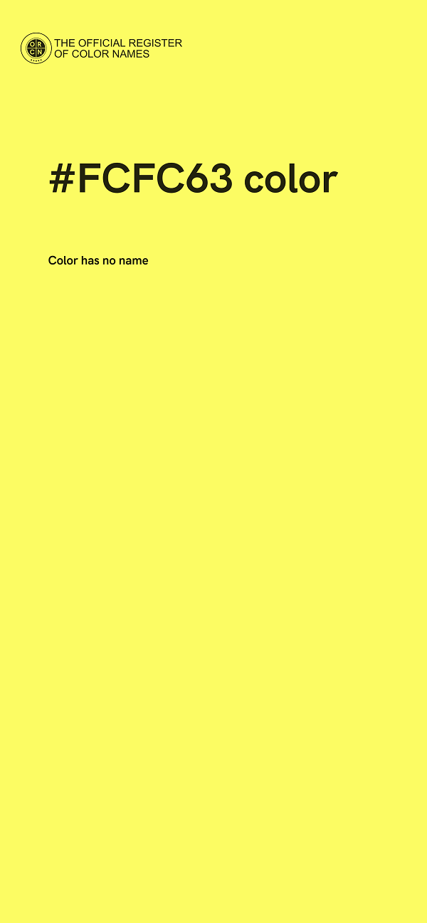#FCFC63 color image