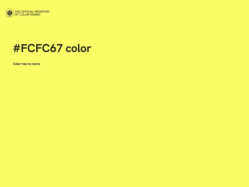 #FCFC67 color image