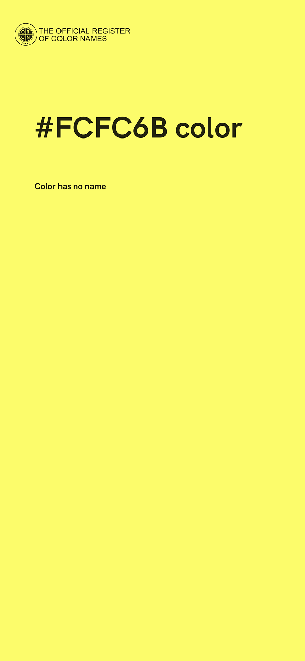 #FCFC6B color image