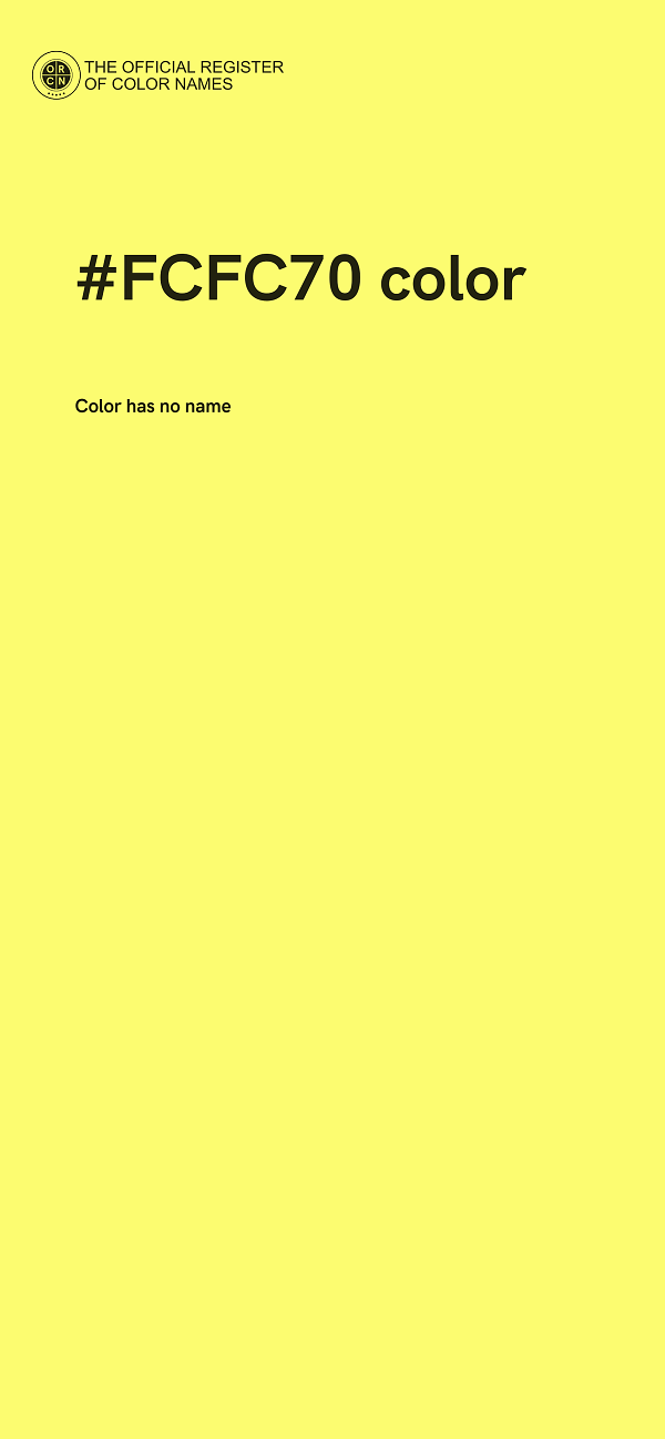 #FCFC70 color image