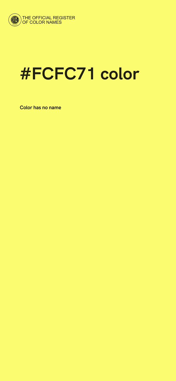 #FCFC71 color image