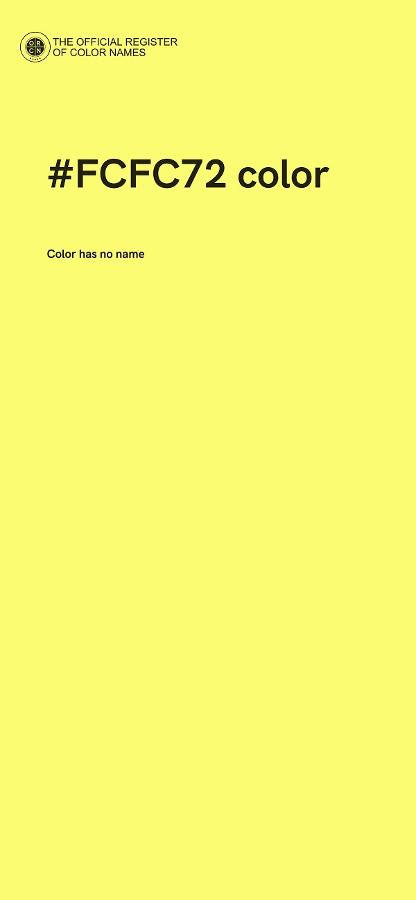 #FCFC72 color image