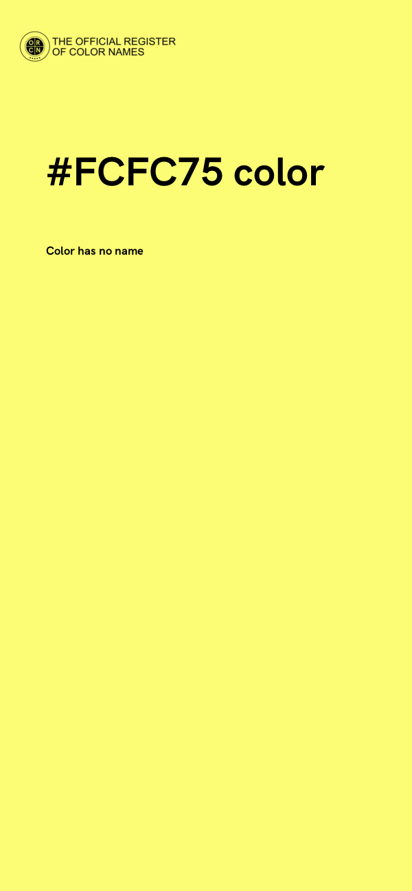 #FCFC75 color image