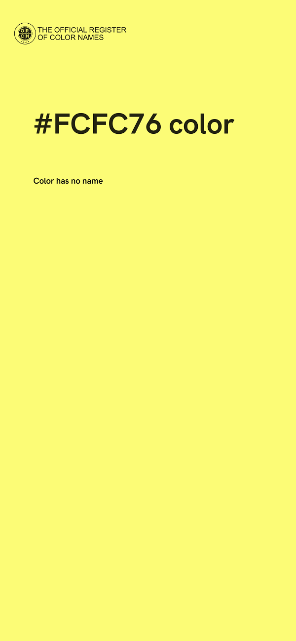 #FCFC76 color image