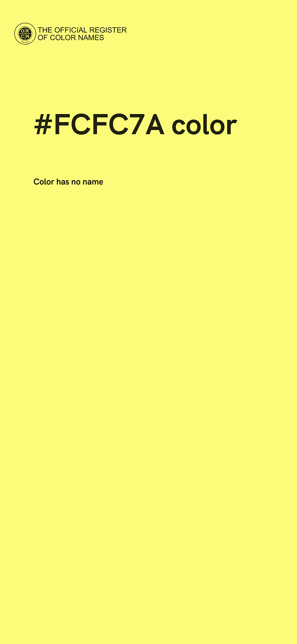 #FCFC7A color image