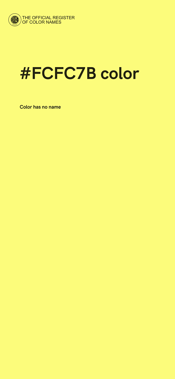 #FCFC7B color image