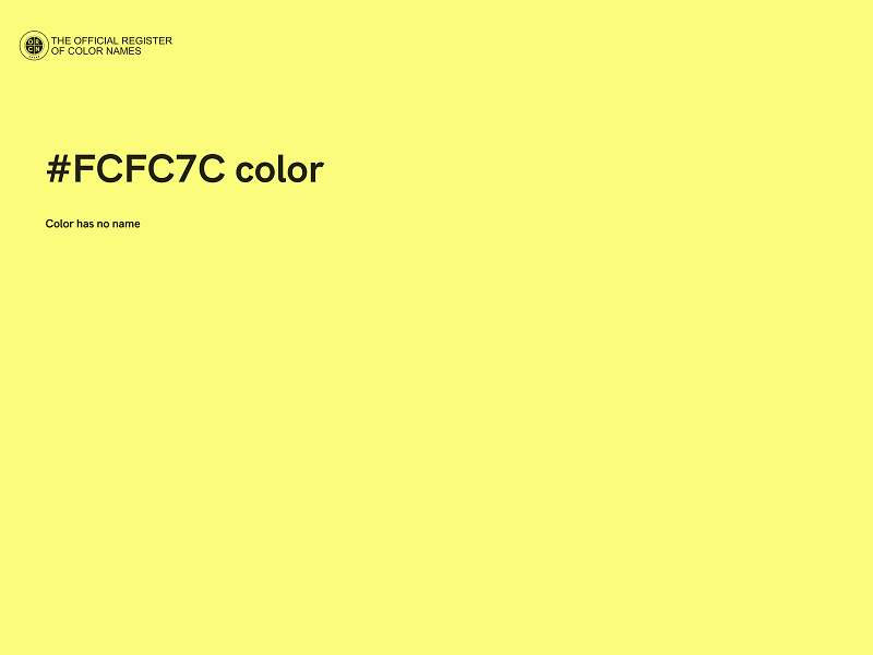 #FCFC7C color image