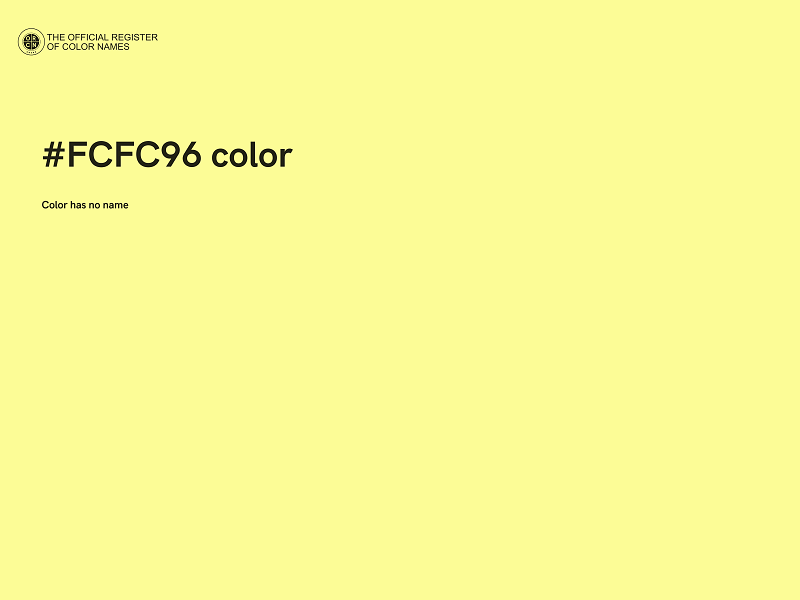 #FCFC96 color image