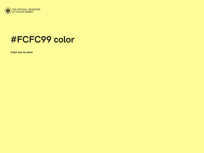 #FCFC99 color image