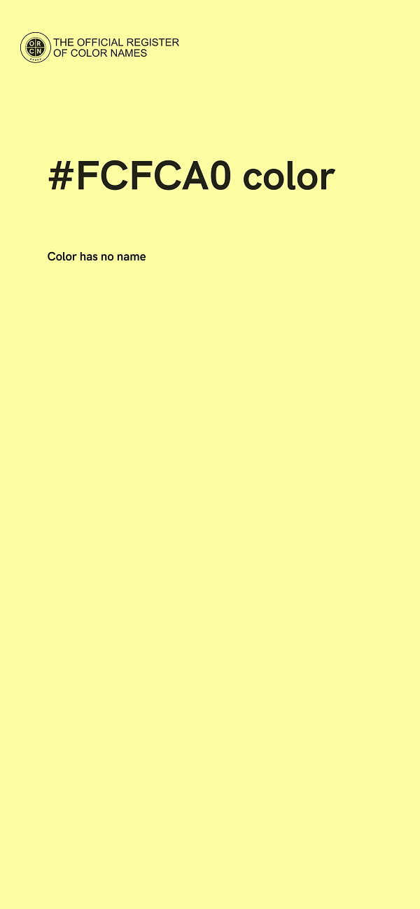 #FCFCA0 color image