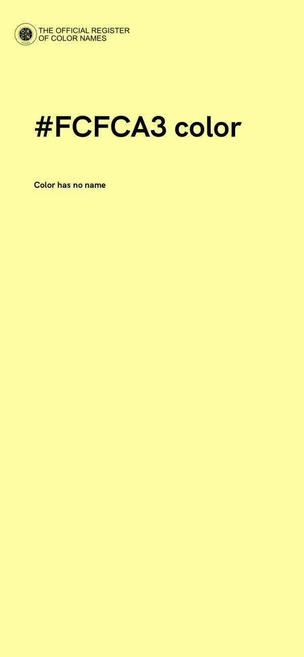 #FCFCA3 color image