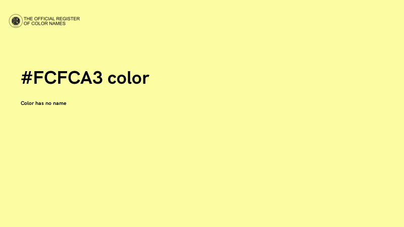 #FCFCA3 color image