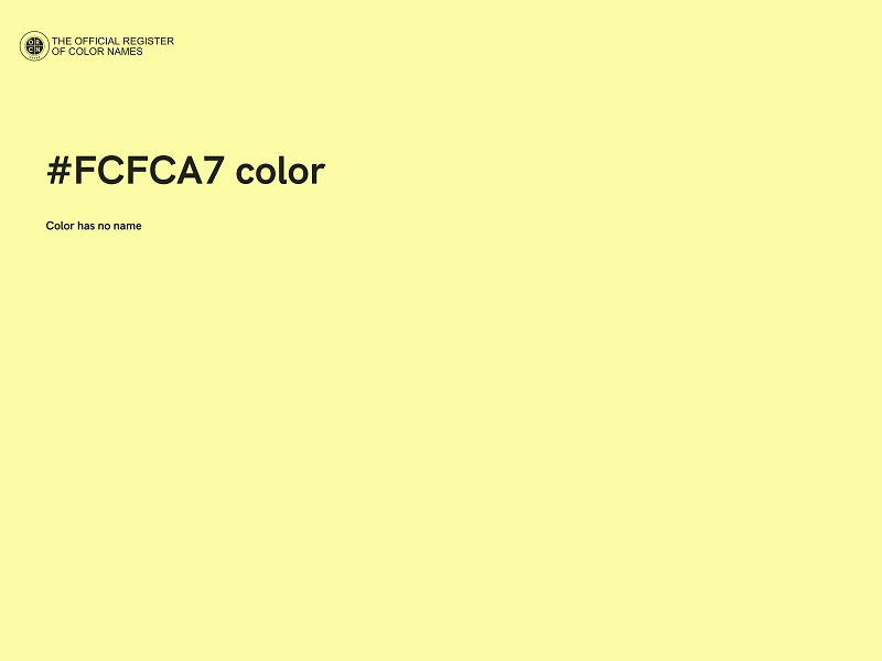 #FCFCA7 color image