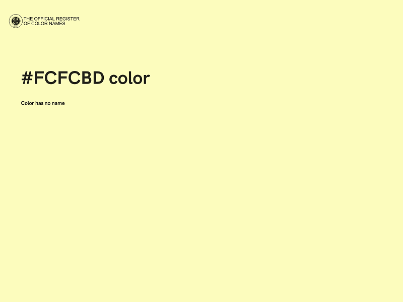 #FCFCBD color image