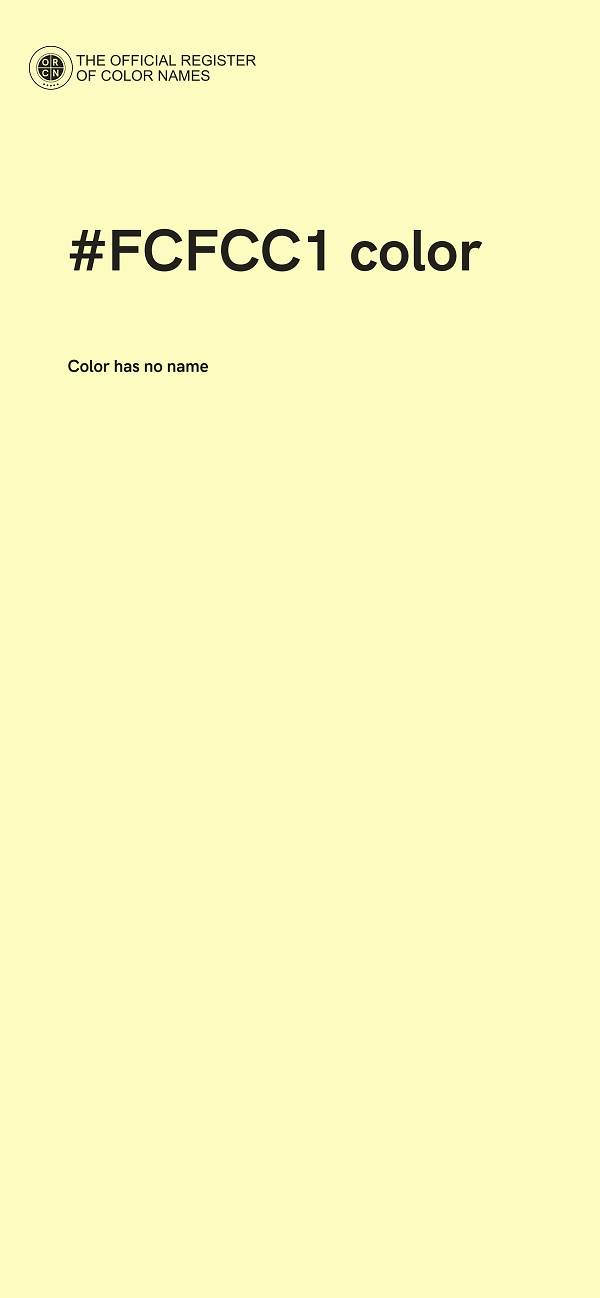 #FCFCC1 color image