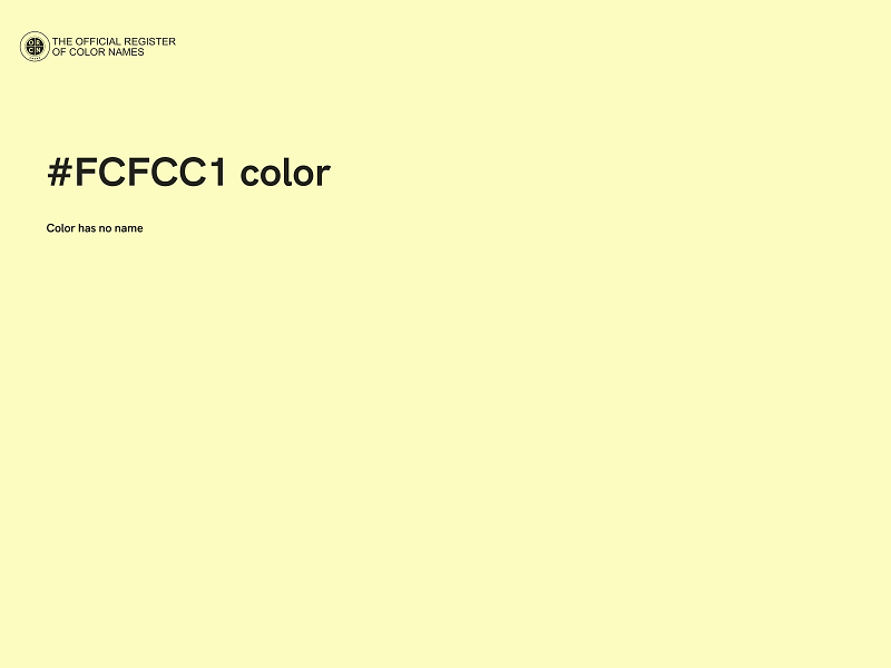 #FCFCC1 color image