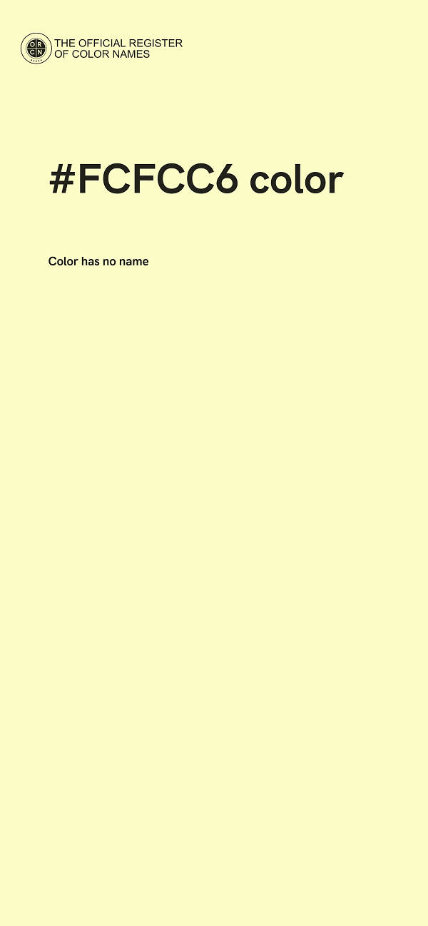#FCFCC6 color image