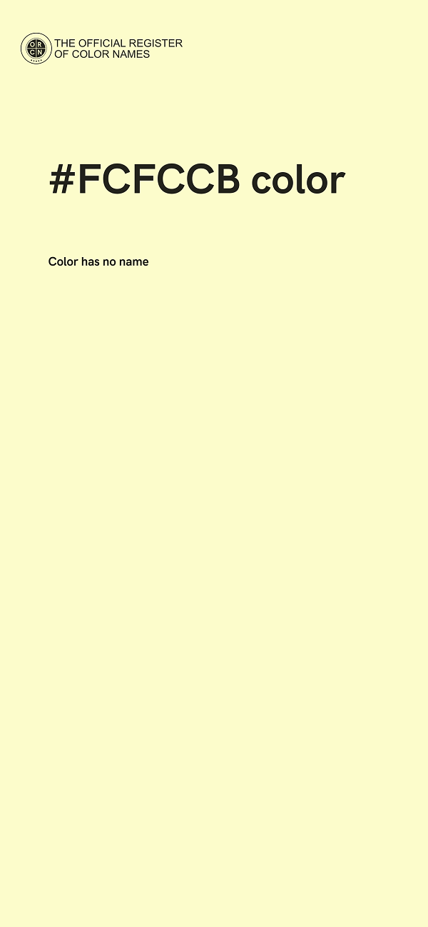 #FCFCCB color image