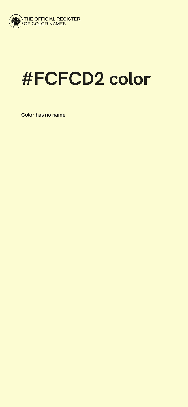 #FCFCD2 color image