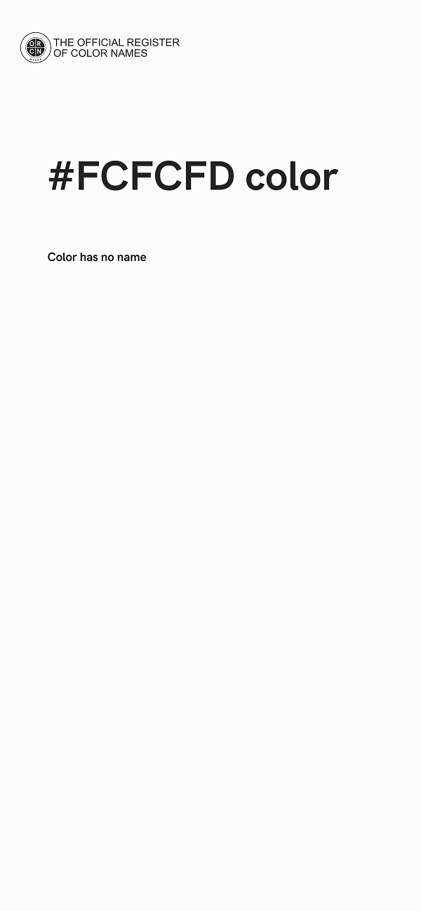 #FCFCFD color image