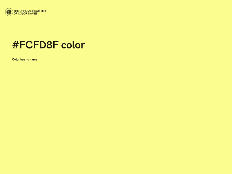 #FCFD8F color image