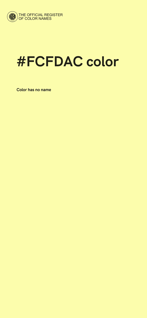 #FCFDAC color image