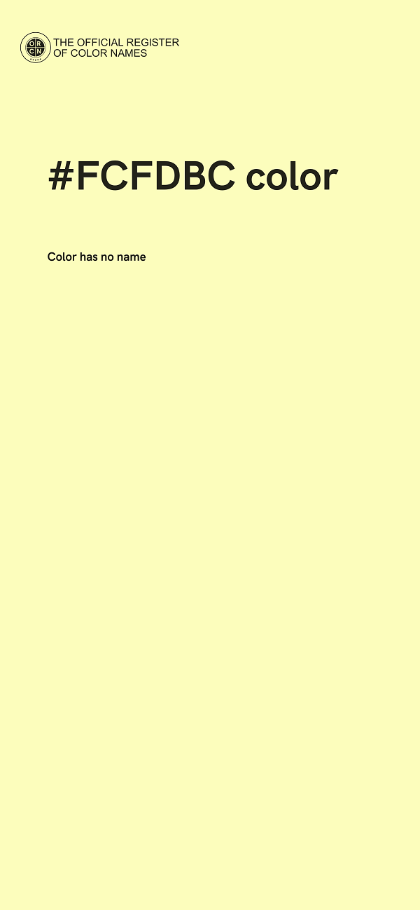 #FCFDBC color image