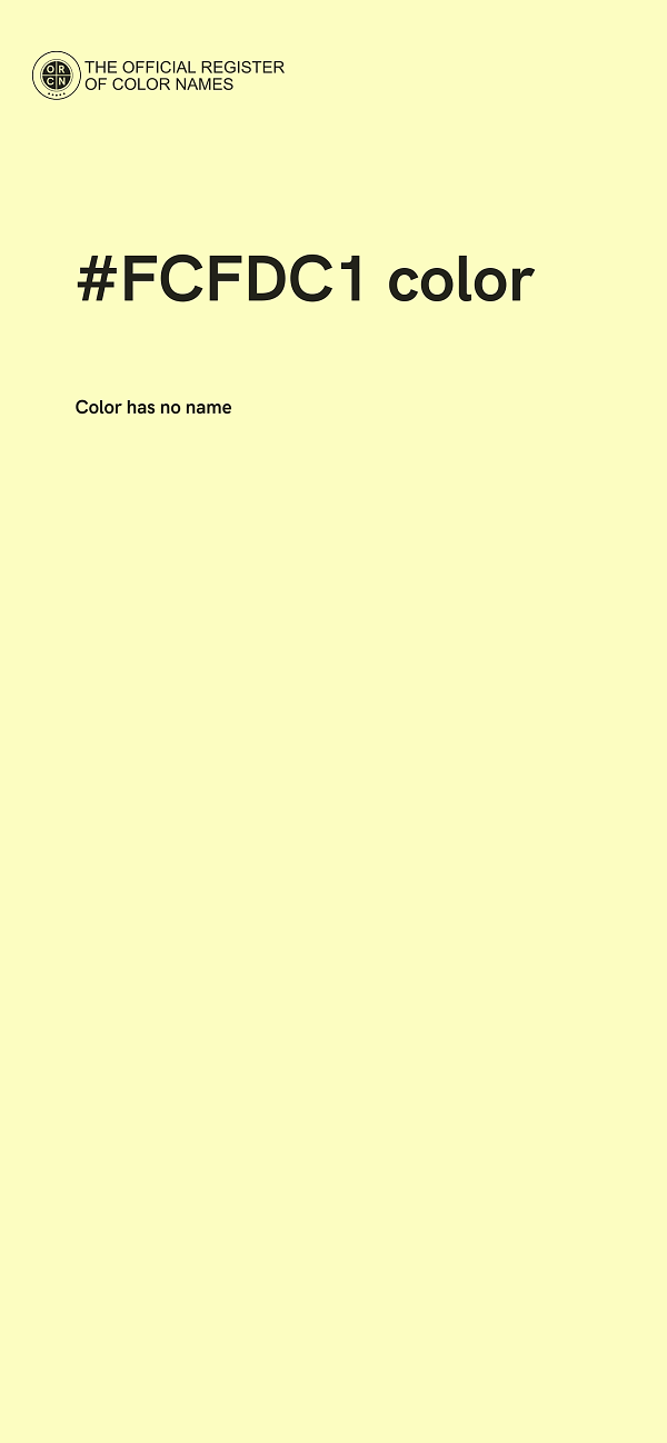 #FCFDC1 color image