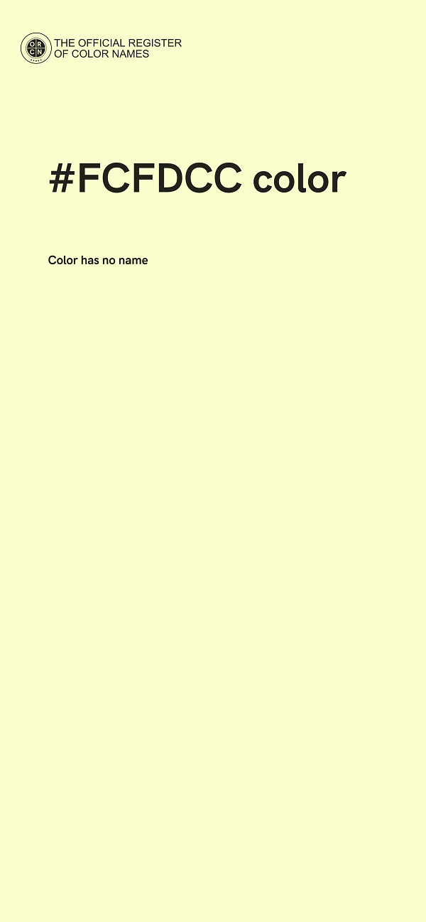 #FCFDCC color image