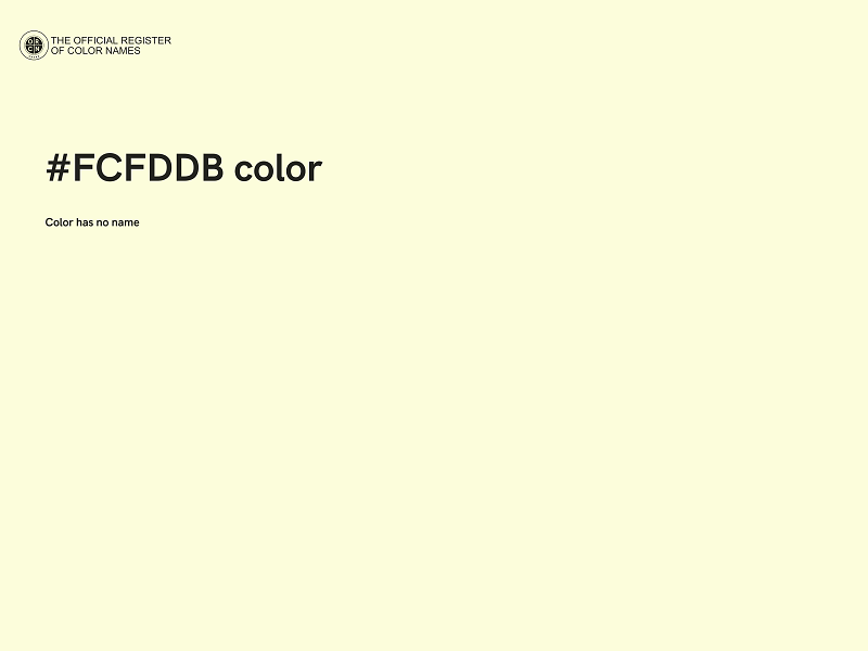 #FCFDDB color image