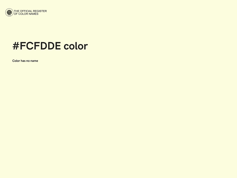 #FCFDDE color image