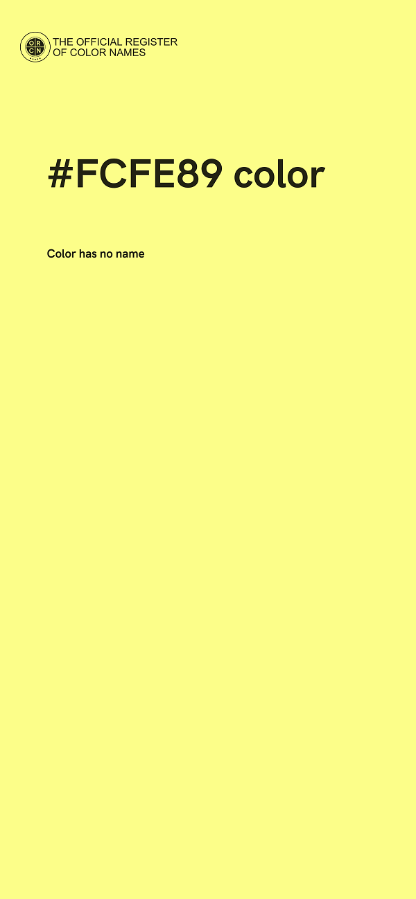 #FCFE89 color image
