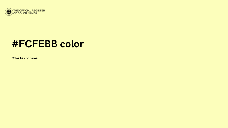 #FCFEBB color image
