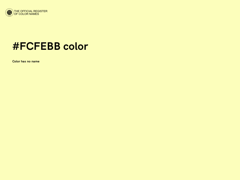 #FCFEBB color image