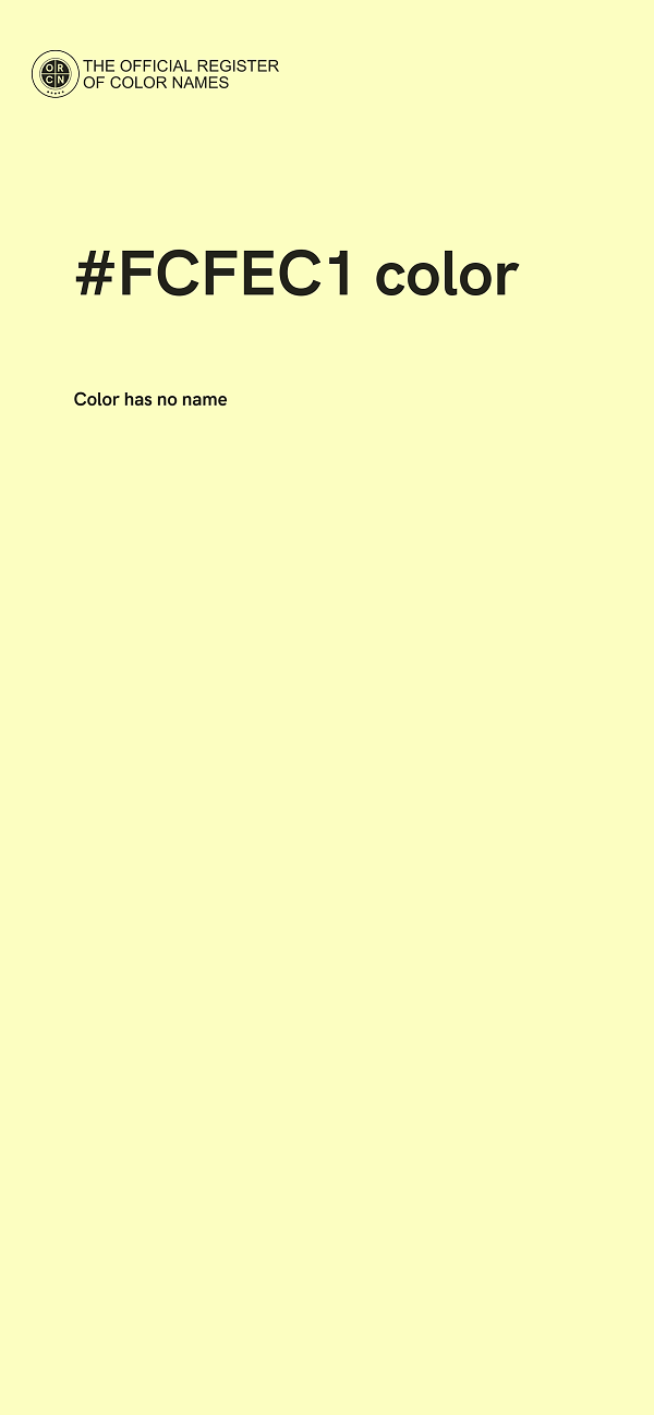 #FCFEC1 color image