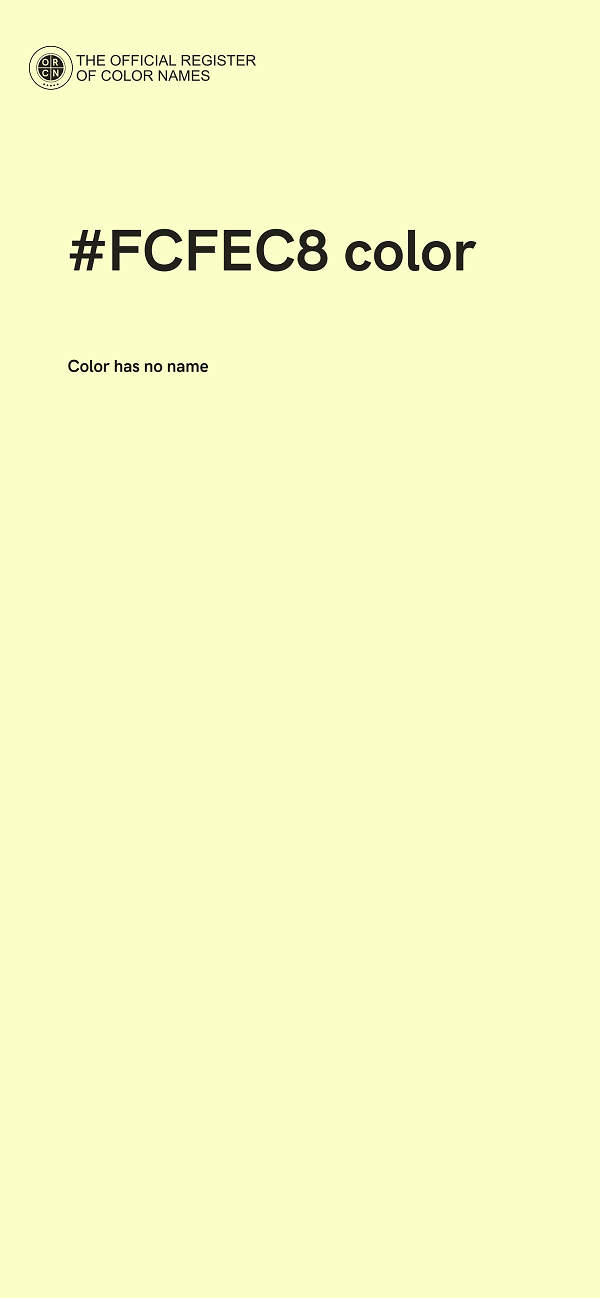#FCFEC8 color image