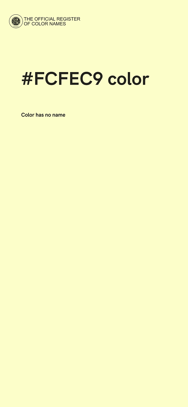 #FCFEC9 color image