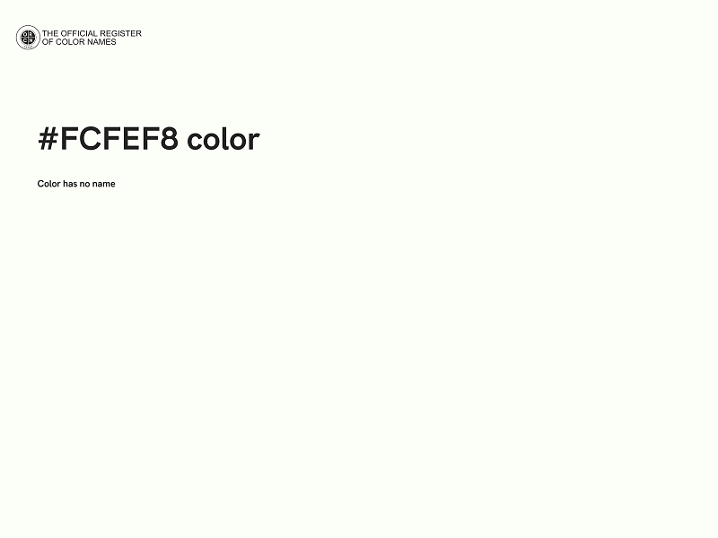#FCFEF8 color image