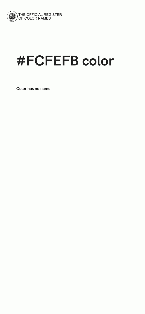 #FCFEFB color image