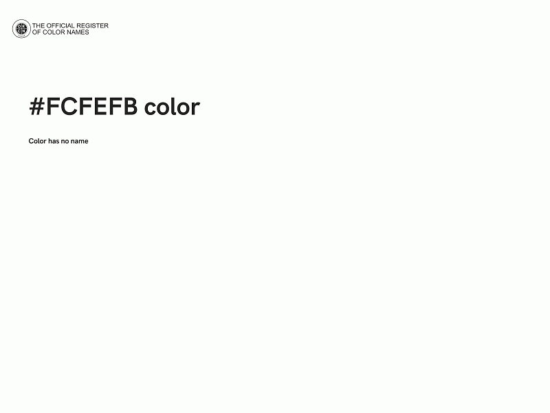 #FCFEFB color image