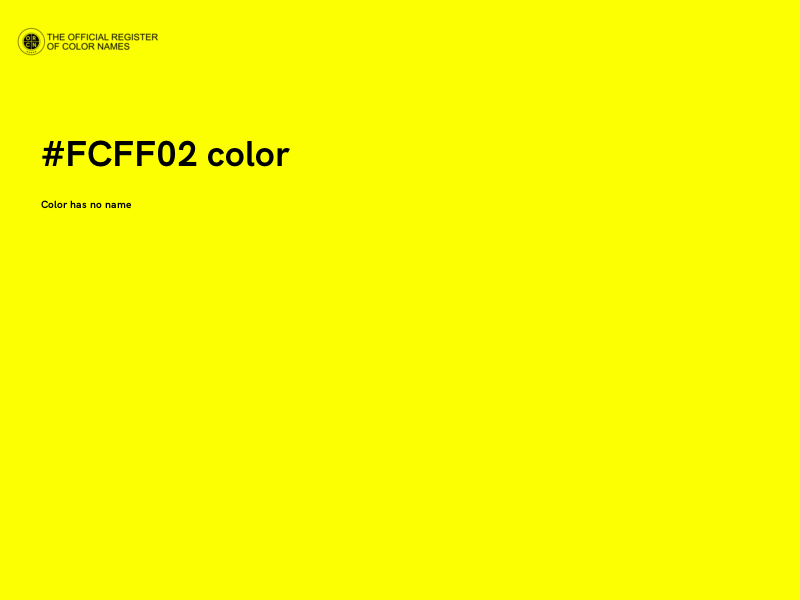 #FCFF02 color image