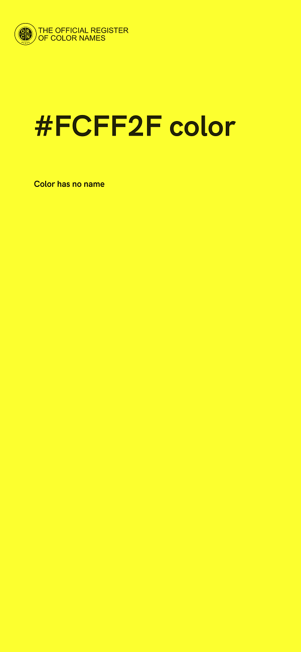 #FCFF2F color image