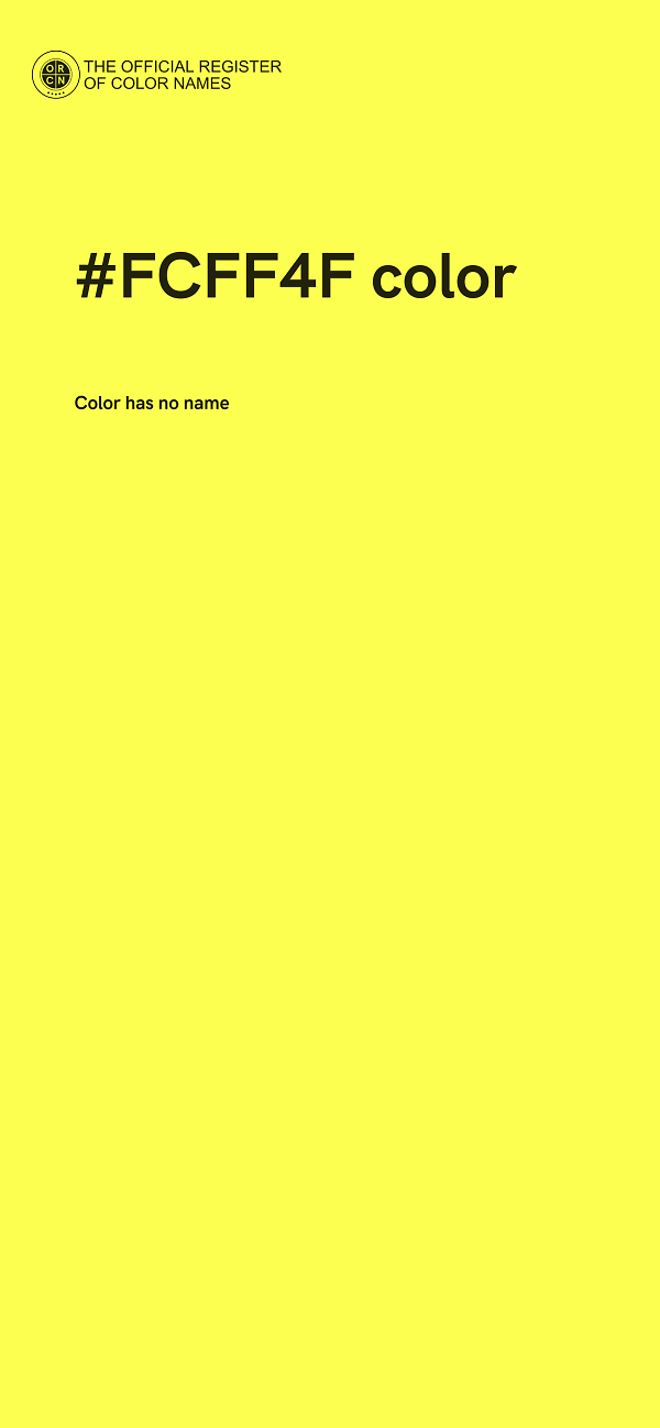#FCFF4F color image