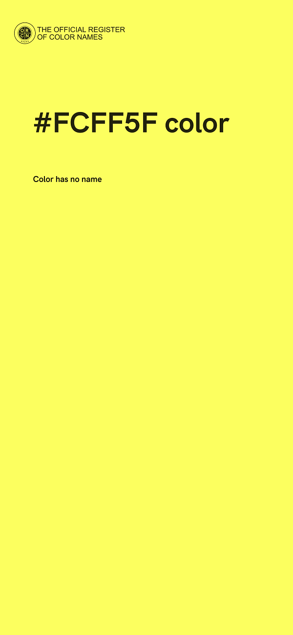 #FCFF5F color image