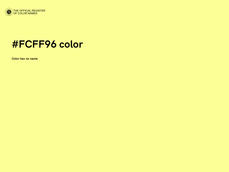 #FCFF96 color image