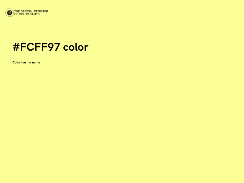 #FCFF97 color image