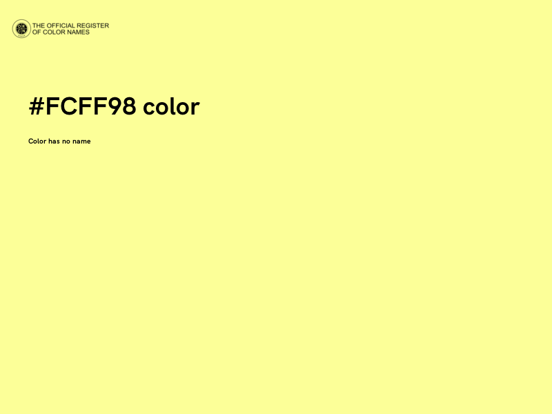 #FCFF98 color image