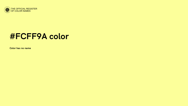 #FCFF9A color image